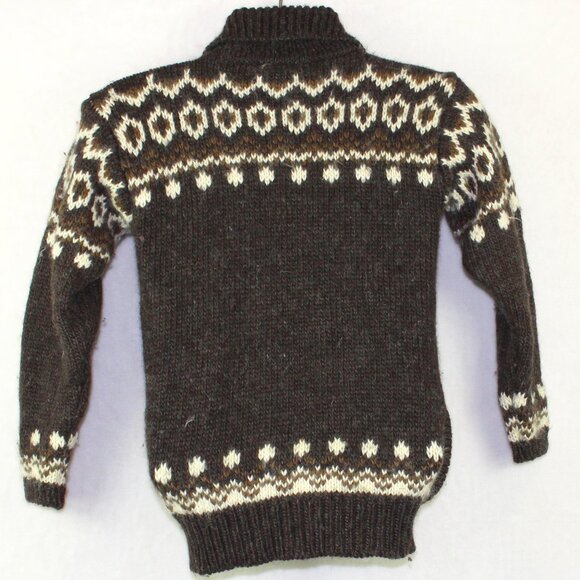 Vintage Gaeltarra Nordic Irish Wool Full Zip Sweater Jacket Womens Small - Picture 2 of 7